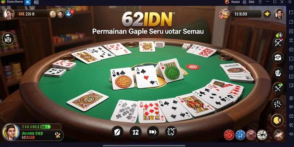 Tampilan gameplay Gaple yang seru dan interaktif.
