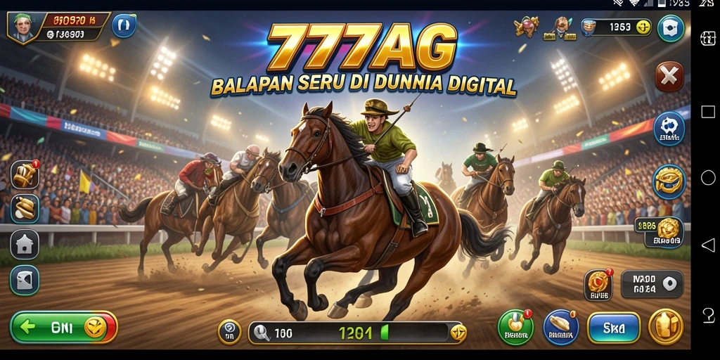Tangkapan layar game 777AG menampilkan aksi balapan yang mendebarkan.