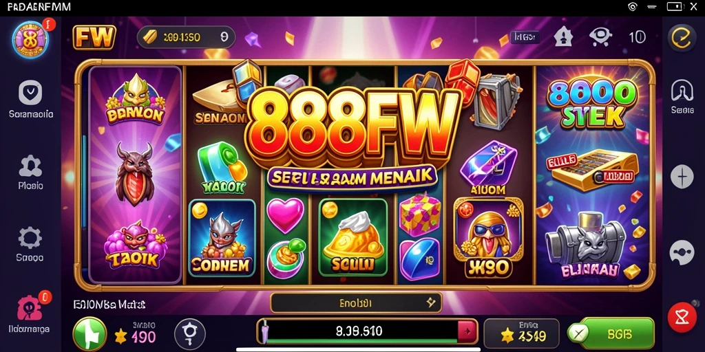 Screenshot gameplay menarik dari 888FW yang menunjukkan slot yang seru.