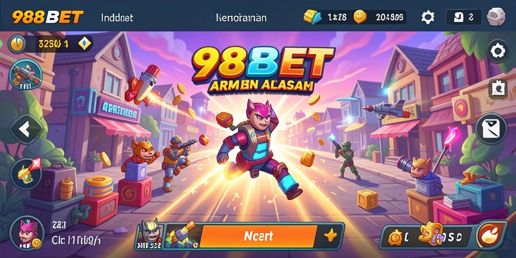 Tampilan gameplay seru di 988BET dengan aksi cepat dan grafik menawan.