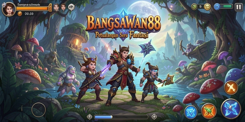 Screenshot gameplay menampilkan aksi seru dalam BANGSAWAN88.