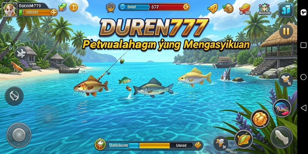 Gameplay menarik dari DUREN777 saat memancing ikan.