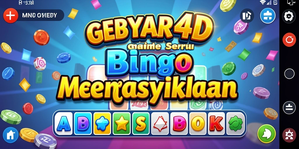 Tampilan gameplay menarik dari GEBYAR4D dengan suasana Bingo yang seru.