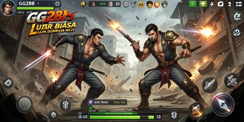 Tangkapan layar utama GG288 menampilkan gameplay aksi yang seru dan mendebarkan.