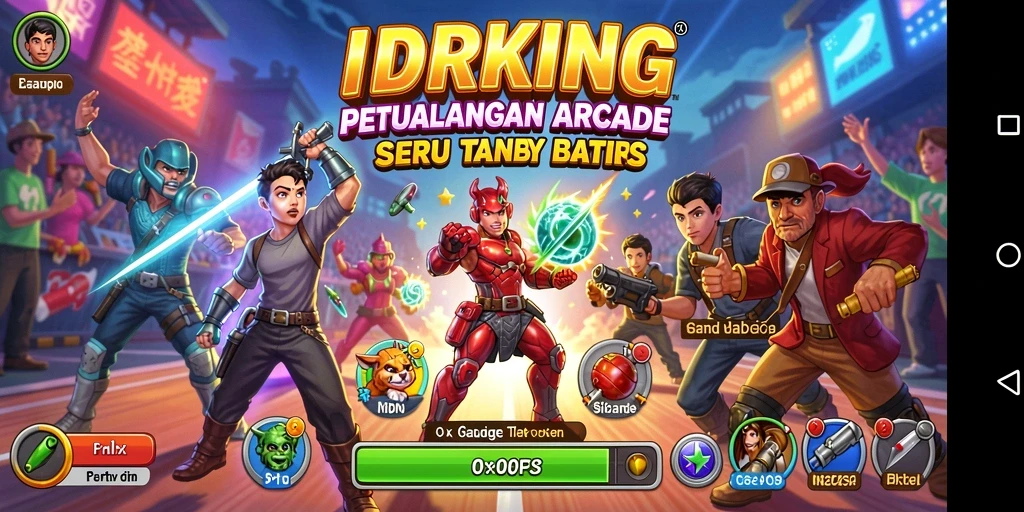Tampilan gameplay seru dari IDRKING yang penuh aksi.