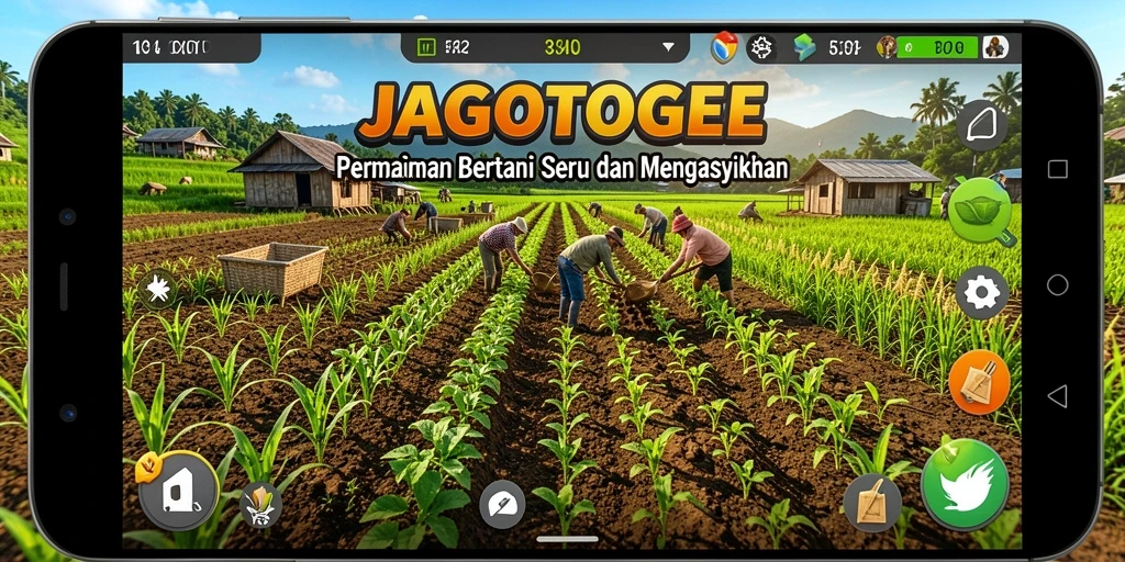 Gameplay seru JAGOTOGEL dengan berbagai tanaman dan hewan.
