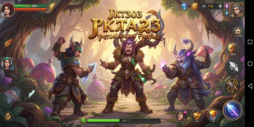 Screenshot JKT303 menampilkan aksi seru dalam pertarungan RPG.