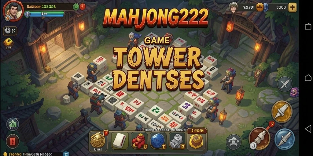 Gameplay seru dari MAHJONG222 dengan tower defense yang menantang.