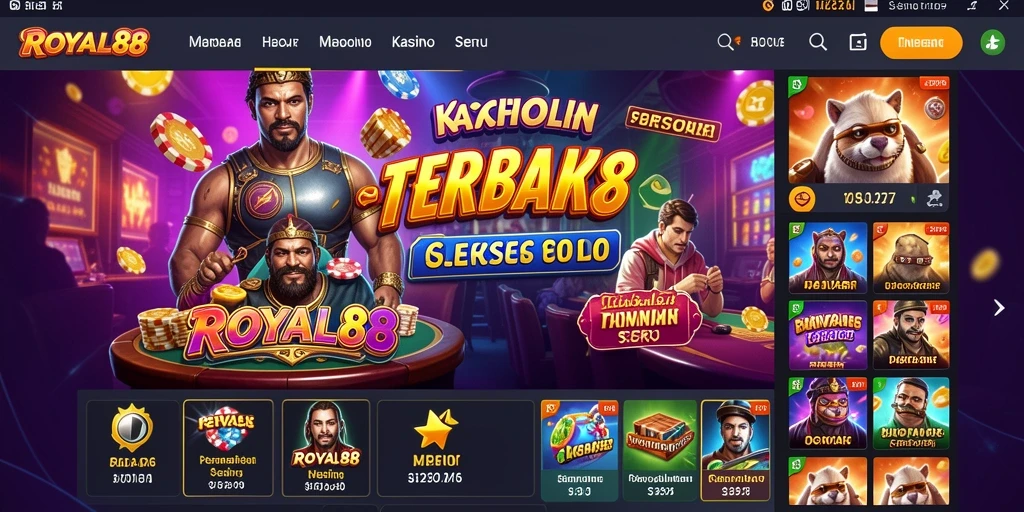 Tampilan gameplay Kasino yang menegangkan dan menghibur di ROYAL88.
