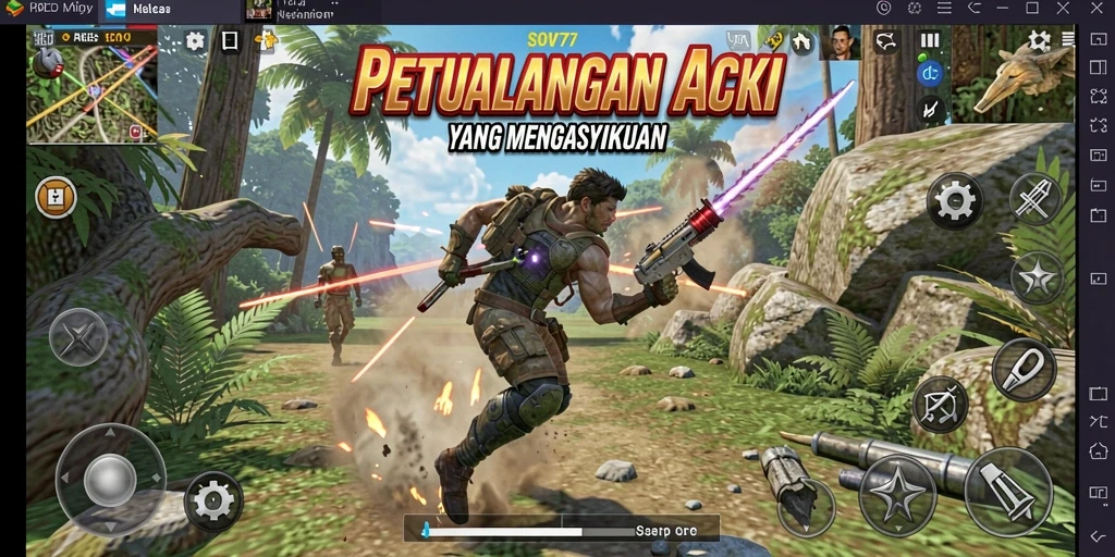 Tampilan menarik dari gameplay Aksi yang mendebarkan.