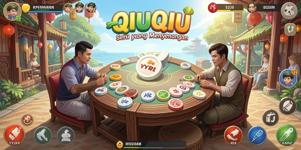 Tampilan gameplay QiuQiu yang penuh strategi dan keseruan.