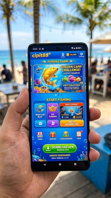 Screenshot halaman unduh aplikasi di cipit88 dengan versi terbaru.